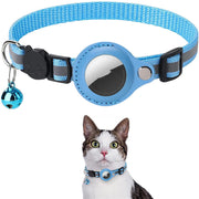 Reflective Waterproof AirTag Dog Collar – Durable Nylon GPS Tracker Holder