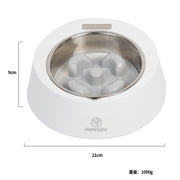 Smart Dog & Cat Slow Feeder Bowl – Weighing Pet Food Dish