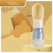 Portable Pet Water Bottle & Bowl – Travel Feeder for Dogs & Cats