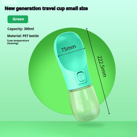 Portable Pet Water Bottle & Bowl – Travel Feeder for Dogs & Cats