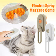 3‑in‑1 Steam Pet Grooming & Deshedding Brush for Dogs & Cats