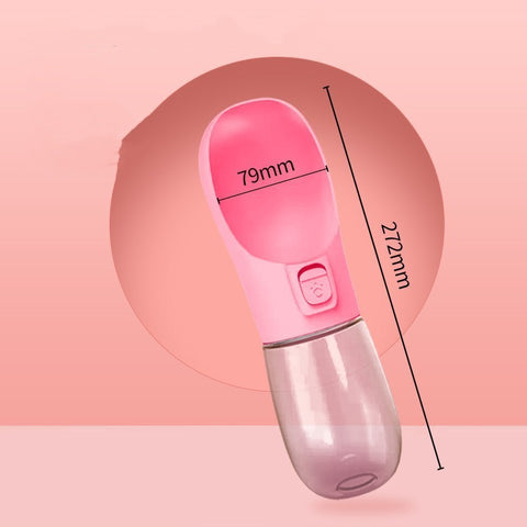 Portable Pet Water Bottle & Bowl – Travel Feeder for Dogs & Cats