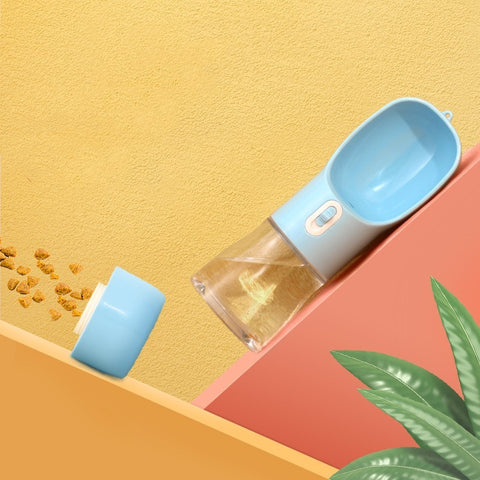 Portable Pet Water Bottle & Bowl – Travel Feeder for Dogs & Cats