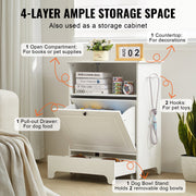 Elevated Pet Feeding Station – Raised Bowls with Storage