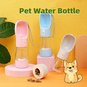 Portable Pet Water Bottle & Bowl – Travel Feeder for Dogs & Cats