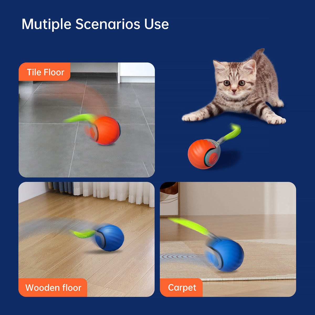 Smart Interactive Cat Ball