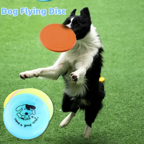 Silicone Flying Saucer Dog & Cat Toy – Interactive Chew & Fetch Disc