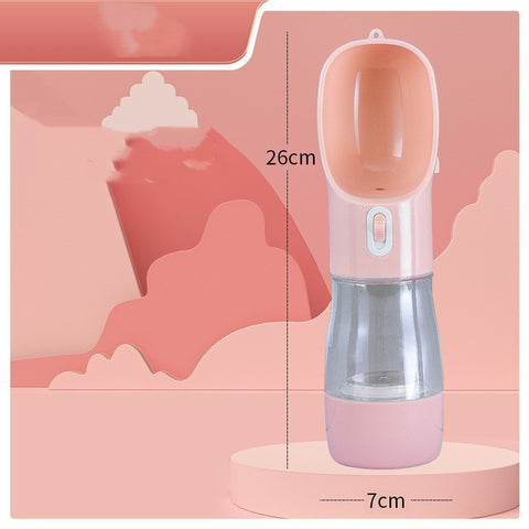 Portable Pet Water Bottle & Bowl – Travel Feeder for Dogs & Cats