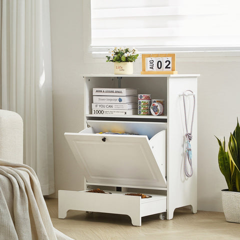 Elevated Pet Feeding Station – Raised Bowls with Storage