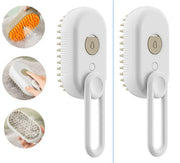 3‑in‑1 Steam Pet Grooming & Deshedding Brush for Dogs & Cats