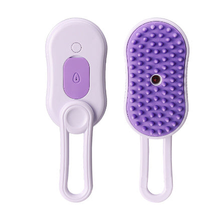 3‑in‑1 Steam Pet Grooming & Deshedding Brush for Dogs & Cats